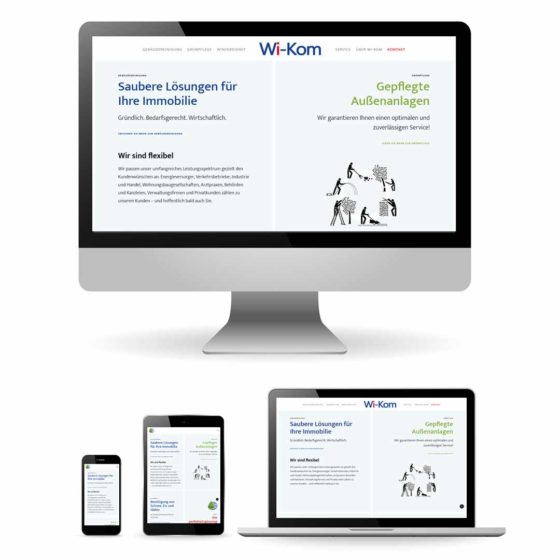 Website der Firma Wi-kom